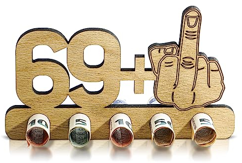 Munera Design - lustiges zum 70. Geburtstag Geld-Geschenk Holz