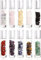 Parfumlism 10-ml-Rollflaschen mit natürlichem Edelstein,10 Stück Klarglas-Rollflaschen für ätherische Öle mit Steinkugeln, dicke Rollflasche mit heilenden Kristallsplittern im Inneren