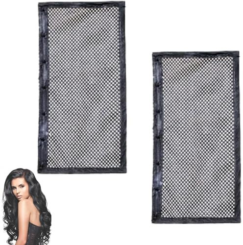 Length n Lock Haardehner, Lockenwickler für Haar, Länge und Lock, lockiges Haarnetz, Netz-Wickel gegen Einlaufen (33 cm, 2 Stück)