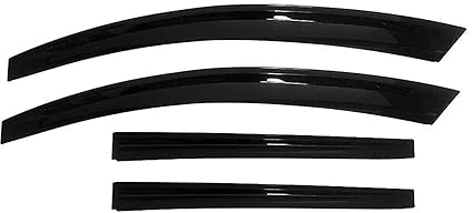 4X Windabweiser Regenabweiser kompatibel mit Peugeot 307 308 2001-2012 Schrägheck Dunkel