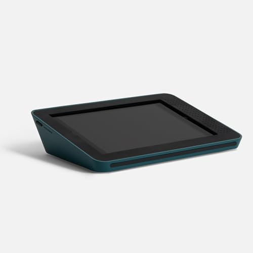 Bouncepad Link iPad POS Stand for Business | Kiosk for Meeting Room Management | Table Mount Tablet Kiosk Register Stand | iPad 7th, 8th & 9th Gen 10.2 | Teal