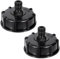 TINGJS IBC Adapter Kappe IBC Auslaufhahn für den Anschluss von Gartenschläuchen Wassertanks Regenwassertanks S60X6 2 Stück