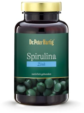Dr. Peter Hartig Spirulina Zink 400 Presslinge 40-Tages-Vorrat Vegan Laborgeprüft