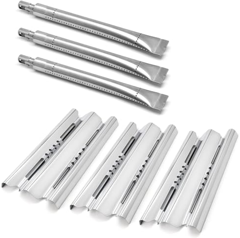 Adviace Grill Ersatzteile für Broil King Signet 320, 9868-54, 9865-54, Signet 20, 9468-54, Sovereign 90, Heizplatten Brenner-Set für Broil King Signet 320 3-Brenner Gasgrill