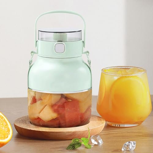 Portable Blender, 1000ML Mini Blender,Smoothies Shake Juicer Cup,Electric Fruit Mixer, USB Rechargeable Home Travel Handheld Fruit Juicer (Green)