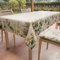 PETTI Artigiani Italiani - Tovaglia Antimacchia Rettangolare Copritavolo Cucina Disegno Botanical X6 Posti (140x180 cm) 100% Made in Italy