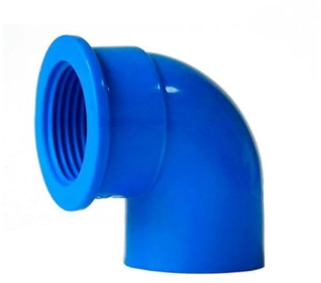 pièces 1/2 3/4 1 pouce PVC filetage femelle coude connecteur PVC connecteurs de tuyau adaptateur de réservoir de poisson raccords d'irrigation de jardin-1 pouce x 32 mm-bleu