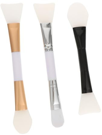 Baluue Outils En Silicone Multi-usages Pour Mélange Facial, Lot De 3 Pièces, Taille Compacte, Brosses à Poils Doux, Accessoire Pour Masque Visage Et Soins Peau, Usage Manuel Diy