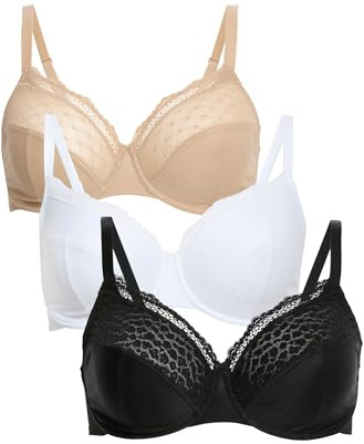 Marks & Spencer Donna Reggiseni con Ferretto a Coppa Intera 3-Pack