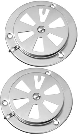 SHINEOFI 2stücke Lüftungsabdeckung Für Klimaanlage Und Grill Abluftabdeckung Aus Edelstahl Lüftungsgerät Für Feuerstelle Und Trockner Ofenzubehör Mit Effektiver Rauchentfernung