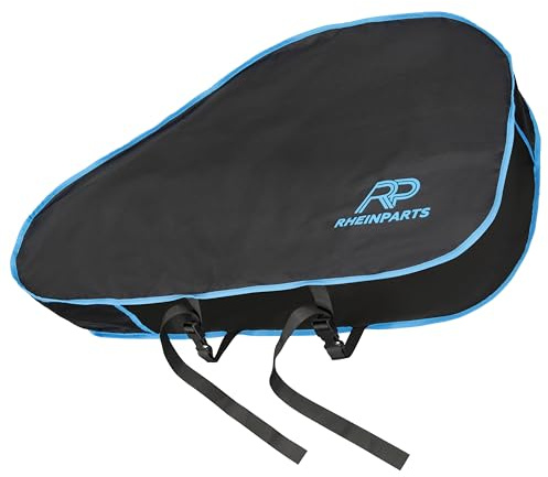 Deichselabdeckung Wohnwagen mit PVC-Beschichtung Anthrazit/Blau – Universal Anhänger Deichselhaube wasserabweisend mit Doppel-Klickverschluss – Schutzhaube für PKW Anhängerdeichsel & Kupplung