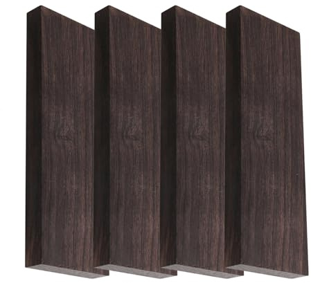 Bois d'ébène noir naturel – Bois de bois fonctionnel vierge à faire soi-même, ergonomique, instruments de musique, couteaux personnalisés | Outils d'instruments de musique, couteaux personnalisés