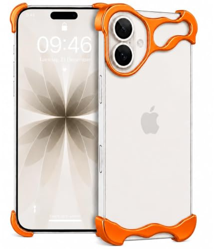 Babilden Aluminum Alloy Metal Bumper Case (Orange, 17)