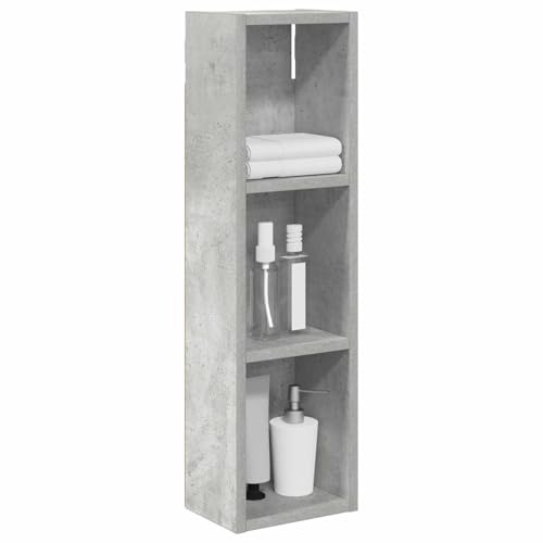 vidaXL Badezimmer-Wandschrank Betongrau 20 x 14 x 70 cm Holzwerkstoff