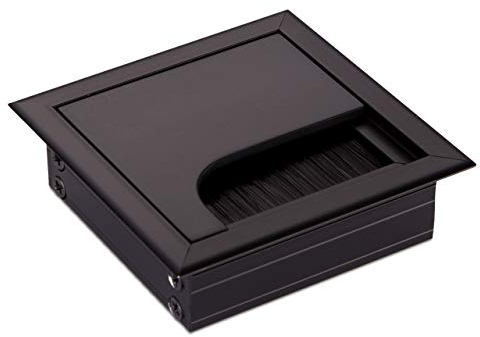 Entrée de câble SOTECH CAVO 80 x 80 mm carrée en entrée de câble en aluminium anodisé noir