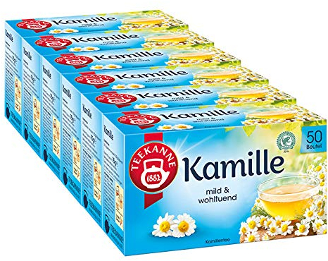 Teekanne Kamille, 50 Beutel 6er Pack