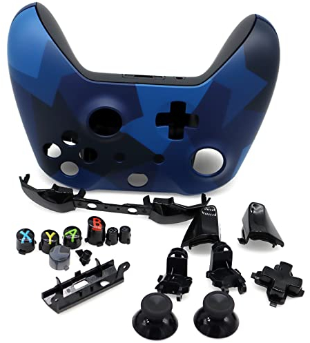 Xbox One S Controller Teile Grau/Blau Komplettes Schalen-Set