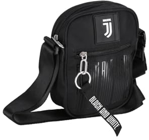 F.C. Juventus Borsa/Tracolla Square Shoulder Bag Black And Withe Dimensioni 22x12.5x6 cm circa
