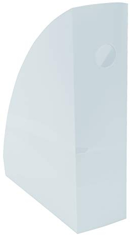 Exacompta - Réf. 18262D - 1 Porte-revues MAG-CUBE Aquarel, pour rangement documents A4 et A4+, catalogues, magazines - Dimensions : Prof 26,6 x larg 8,2 x Haut 30,5 cm - Couleur bleu pastel