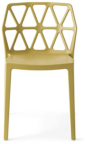 CONNUBIA Stuhl Modell ALCHEMIA aus Polypropylen, Set mit 4 Stück, erhältlich in 6 Farben (senf matt)