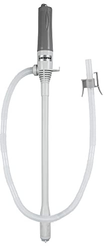 DEWAY Automatic Fuel Transfer Pump - 3X More Powerful D Battery Powered, Extra Long Hose Fits All Size Cans, Portable Liquid Pump Transfers Gasoline, Water & More at 2.6 Gal/Minute