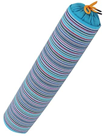 L/G Nackenrolle, zylinderförmig, Buchweizenschale, zur Stützung der Halswirbelsäule, Blau, 1 Stück