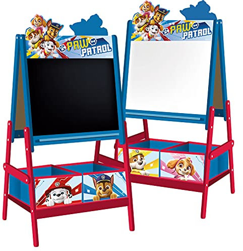 ARDITEX für PAW Patrol Doppelseitige Staffelei und Aufbewahrungsboxen - H 117 cm