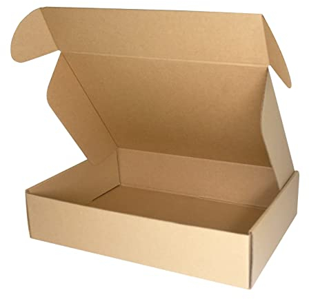 PACK4YA 330×225×72mm A4 C4 Groß Pakete für Versand versandbox Verpackungskartons Versandkartons für die Verpackung päckchen kartonschachteln GLS DHL UPS Geschäft oder Geschenk