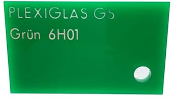 EH Design Acrylglas Platte – Grüne Zuschnitte nach Maß (250x250x3mm) – UV-beständig & Wetterfest – 7x Bruchfester als Glas – Für DIY, Möbel & Lampen – Made in DE