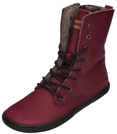 KOEL Damen Barefoot Booties mit Lammwolle FARO - Bordo, Größe:39 EU