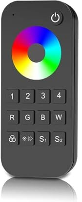 AstraLED - RT9 Telecomando Touch RF 2.4 GHz per il Controllo delle Strisce a Led RGB e RGBW (RGB+Bianco). Supporta 4 zone. Portata Segnale 30 metri.