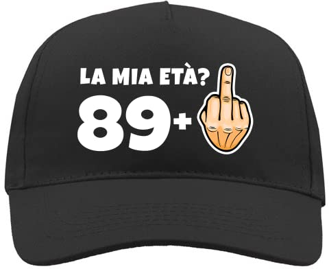 Generico Cappellino 90 Anni Divertente Compleanno Uomo Nonno pensionato Gadget Regalo Abbigliamento - Dito Medio 90 Anni