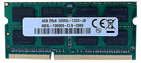 Qwertfeet DDR3 4 GB memoria RAM para el ordenador portátil 1333Mhz PC3-10600 204 SODIMM soporta doble para memoria del ordenador portátil AMD