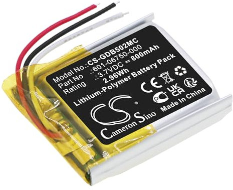 TCTK Akku 800mAh Kompatibel mit [GoPro] Hero 4 Session, Hero 5 Session, HWMR1, HWPR1, CHDHS-101, CHDHS-501 Ersetzt 601-06750-000, 601-06750-101, 601-10257-000