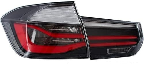 QLASIC Reflektor Rückleuchten Blinker Lampen,Stoßfänger L Für B&MW 3er Rücklicht Montage F30 F35 F80 m3 318 320 325 328 Rücklichtlampe 2012-2019 m Perform&ANCE Autolicht