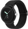 Oumida Armband Kompatibel mit Google Pixel Watch Armband Damen Herren, Geflochtenes Elastisches Armbänder, Verstellbares Nylon Loop Uhrenarmband Sport Ersatzarmband, Schwarz