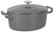 Sitram 715406 COCOTTE Sitrabella Ovale en fonte émaillée L26 cm - 4 litres - Extérieur émail Gris intérieur Blanc - toutes sources de chaleur y compris induction - Idéale repas de 4-5 convives