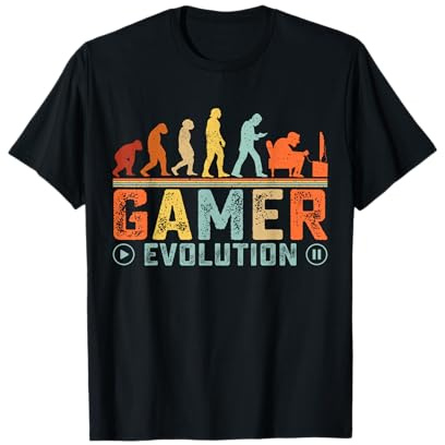 Gamer pc gaming consoles jeux vidéo Vintage Évolution gamer T-Shirt