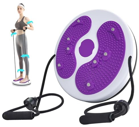 GMHLLES Waist Sculptor Machine Twister Waist Twisting Disc Board Twist Waisting Disc Multifunctional Magnetic Massage Fitness Turntable Balance Board for Aerobic Exercise Toning Workout