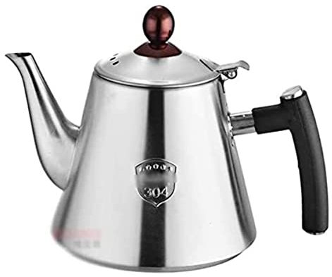 OUYUE Wasserkessel Pfeifkessel 1,2 l Edelstahl-Teekessel Herdplatte Teekessel Teekanne mit ergonomischem Griff für alle Kochfelder, Camping, Wandern, Picknick Flötenkessel Teekessel