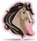 Belmil Patches mit Klettverschluss Set 3-teilig- kompatibel mit Schulranzen Comfy/Smarty (Rose Horse)