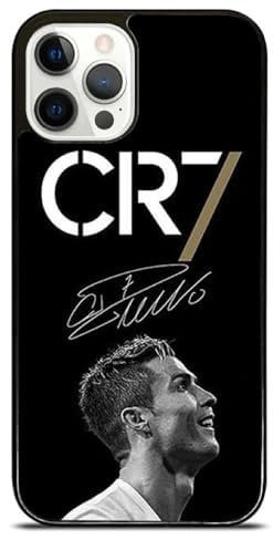 EZB Cristiano Ronaldo Themed iPhone Phone Case | Flexible Shock Absorbant Cool Phone Cover | Black and White Signature CR7 (iPhone X)
