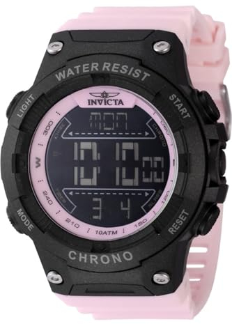 Invicta Racing Digital 48051 Herren Uhr - Wasserdicht - Digital - Quarzuhrwerk - Kunststoff mit schwarzen zifferblat - 52mm