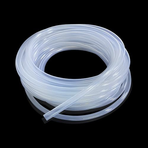 5 Mètres Tuyau en Silicone Flexible, 7 mm ID x 9 mm OD Tuyau Souple Transparent, Tuyau en Silicone Transparent de Qualité Alimentaire, Tube en Silicone pour la Maison, L'eau Potable, L'industrie