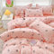 AShanlan Bettwäsche 200x200 Rosa Kariet Schwarz Herzen Schleifen Bettbezug Set 3teilig Kawaii Style Aesthetic Mädchen Renforce Mikrofaser Wende Bettwäsche-Sets und 2 Kissenbezüge 80x80 Reißverschluss