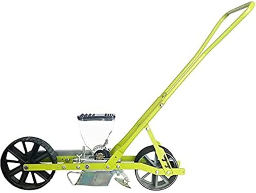 KLYDBMYT Hand-Push-Roller Seeding Seed Spreader Push Garden Seeder, für Mais, Baumwolle, Sojabohnen, Erdnüsse, eine Reihe