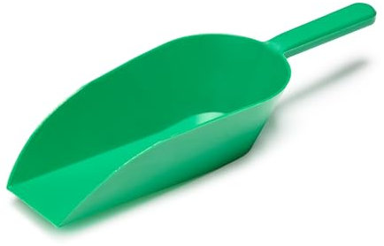 Garronda Pelle en plastique robuste 500 g pour aliments pour animaux, céréales, farine, graines – Grande pelle doseuse pour ferme, écurie, élevage, animaux domestiques – GD-0154 (Vert)