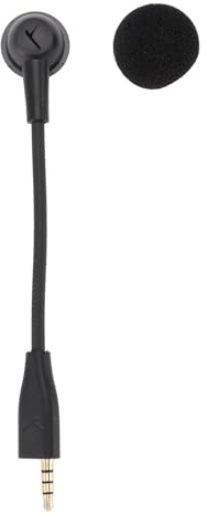 Vikye Replacement Game Mic Microphone Boom for MMX100 MMX150 Gaming Headphones, Detachable Gold Plated Connector, Plug and Play, 3.5mm Black