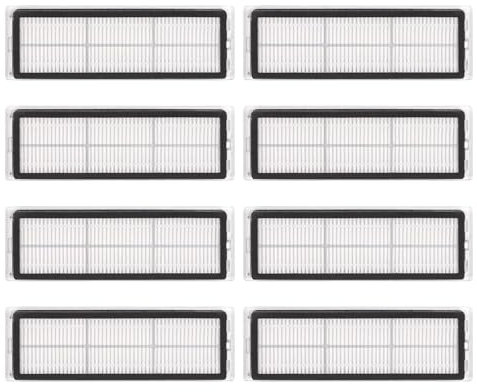 8 filtri HEPA compatibili con L10s Pro, L10 Ultra, Z10 Pro, S10, S10 PRO, S10 PLUS, 1C, W10, L10 + plus, Z10 pro, D10 PLUS, Xiaomi X20+, X10+, robot aspirapolvere