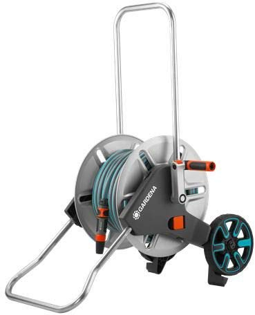 Chariot porte-tuyaux métallique Gardena - 25 mètres